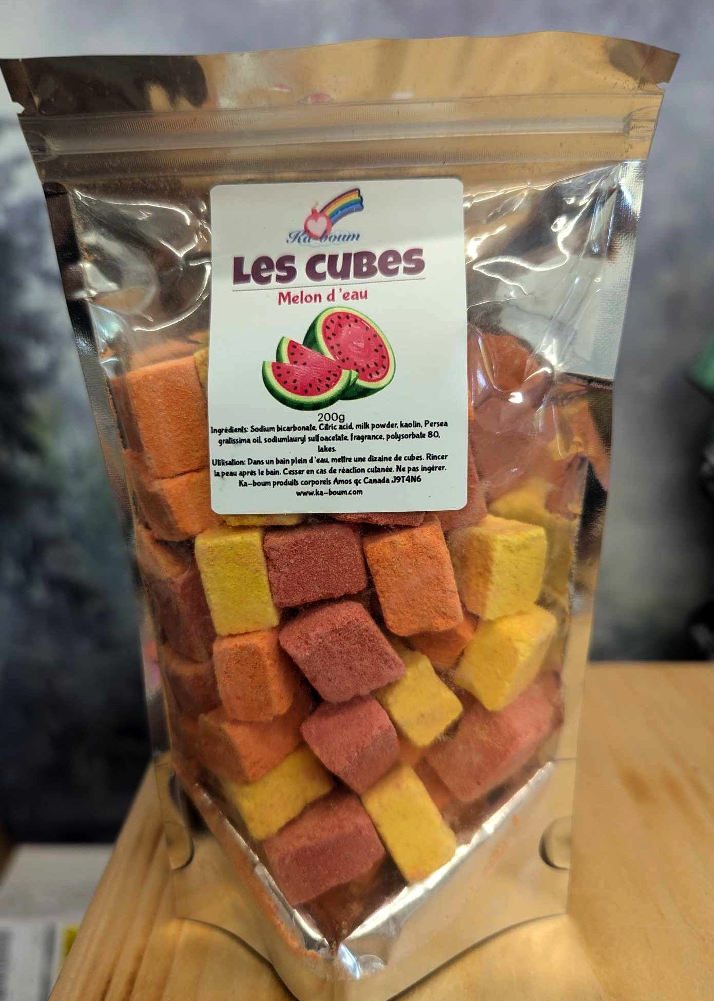 Cubes de bain - Melon d'eau